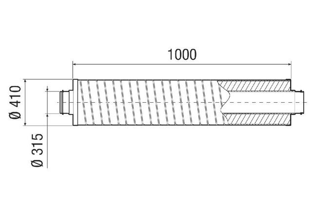 Rohrschalldämpfer RSR 31/50-1