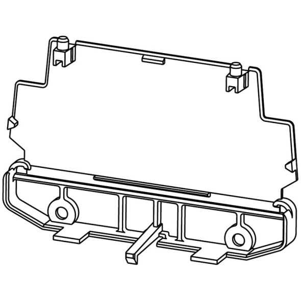 Abschlussplatte IP20 PA66 AP 110 BK
