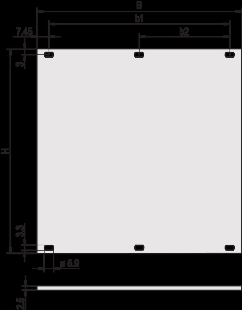 Teilfrontplatte 30807506