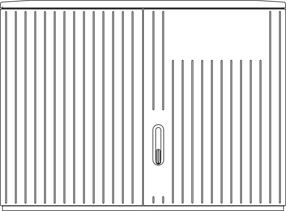 Kabelverteilerschrank A850-3MOIP44.RAL7035