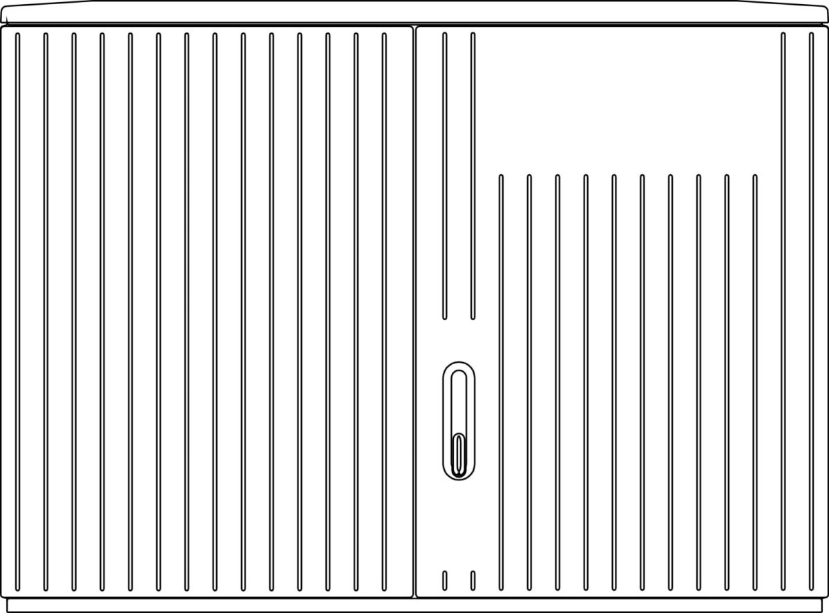 Verteilerschrank A880-3 DS MO RAL7035