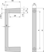 FRONT-HANDLE 2U MULTIPAC 20860257 (VE2)