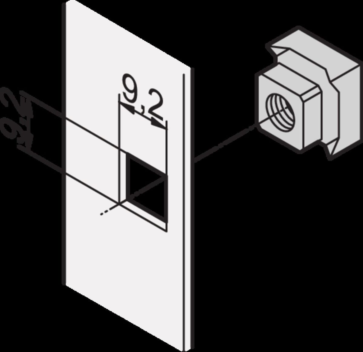 4-Kantmutter 21101171 (VE50)