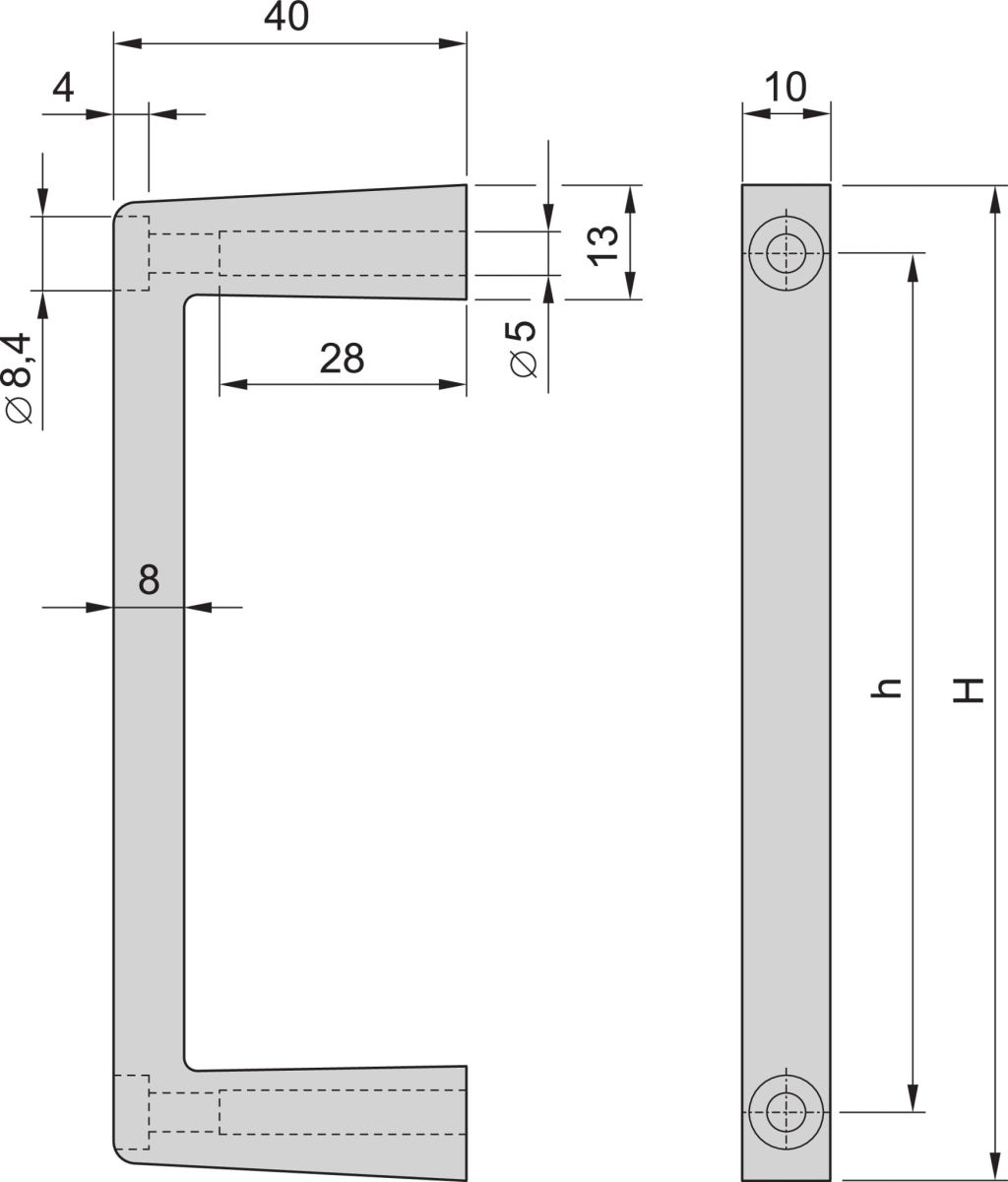 FRONT-HANDLE 2U MULTIPAC 20860257 (VE2)