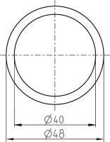 Aluminiumrohr ROHR 48X4X750