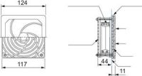 Filterlüfter IP20 65 m3/h NSYCVF65M115PF