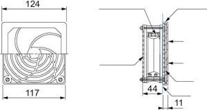 Filterlüfter IP20 65M3/H NSYCVF65M230PF
