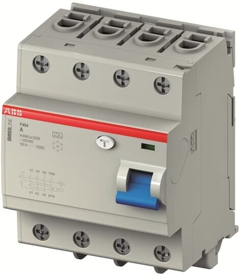 Fehlerstromschutzschalter F404A63/0.1