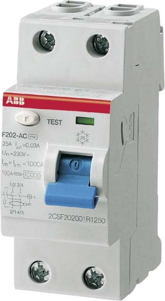 FI-Schutzschalter F202F-63/0,03