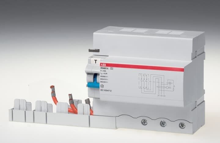 Fehlerstromschutzblock DDA803 A S-63/1