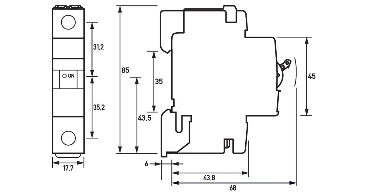 Leitungsschutzschalter DLS 6HSL C13-1 6KA