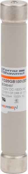 Sicherungseinsatz zylindr. FD20GB100V25T