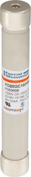 Sicherungseinsatz zylindr. FD20GC100V63T