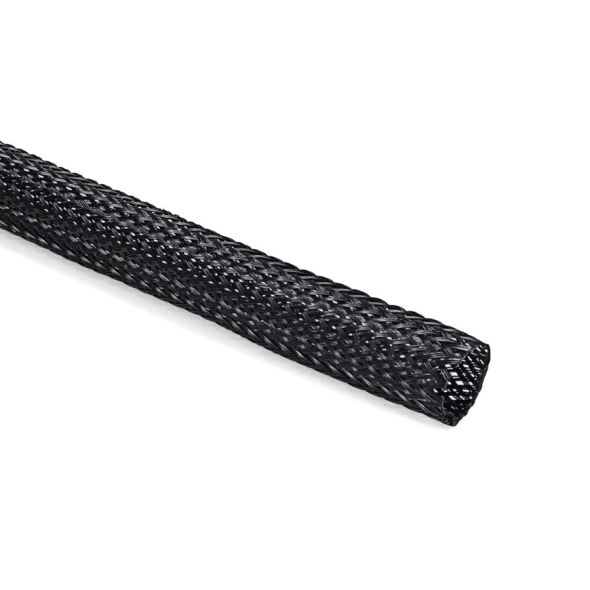 Polyester Geflechtschlauch HEGPL12-PET-BK (100)