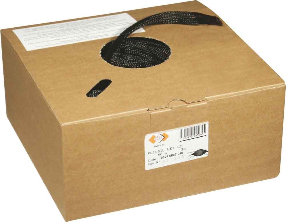 Flechtschlauch Pliosil PET 8 sw