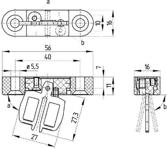 Betätiger beweglich AZ 15/16-B6