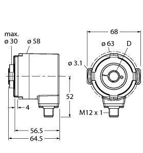 Absoluter Drehgeber RM35H12E3C25BH1181