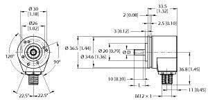 Inkrementaler Drehgeber REI04Q6C2H2500H1181