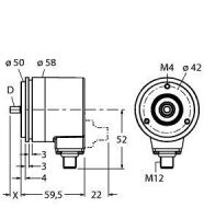 Absoluter Drehgeber RM-28S6S-3C25B-H1181