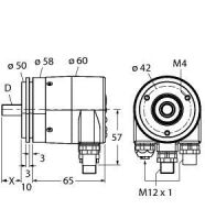 Absoluter Drehgeber RS-25S6S-9A16B-R3M12