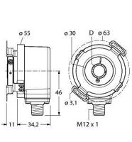 Inkrementaler Drehgeber REI12H12E4B512H1181