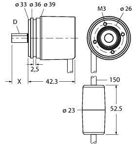 Absoluter Drehgeber RM-46S8S-3C24B-CT 1M