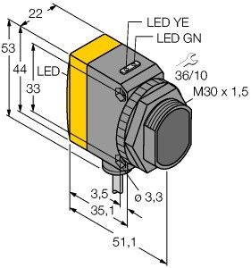 Opto-Sensor QS30RRXH2O W/30