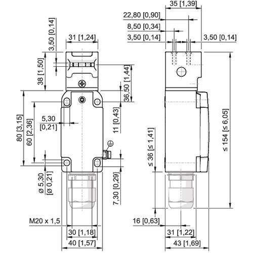 Positionsschalter 8074/2-1-AZ20#257202