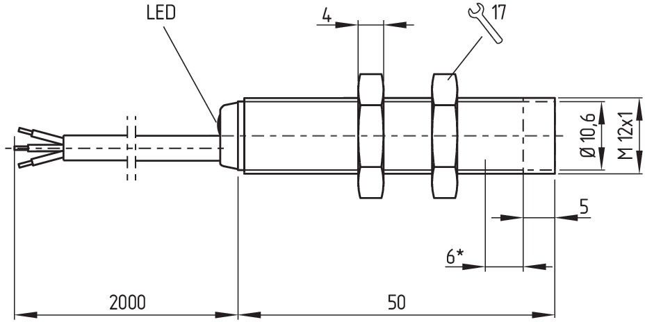 Sensor induktiv IFL 2-12-10P