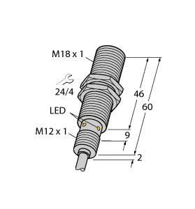 Induktiver Sensor BI8U-EM18MWD-VP6X