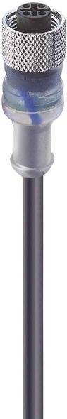 Kupplg.m.Schraubv.+LED,ger RKT/LED-F4-225/5m