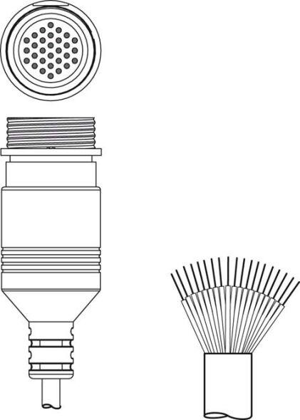 Anschlussleitung KD S-M30-30A-P1-100