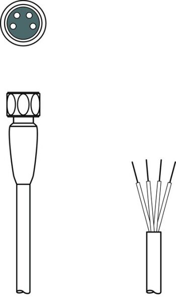 Anschlussleitung KD U-M8-4A-#50148347