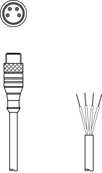 Anschlussleitung KS U-M8-4A-P1-100