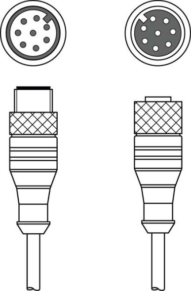 Verbindungsleitung CB-M12-2000E-8TP