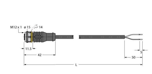 Aktuator- u. Sensorleitung RKC4.201T-3.5/TEL