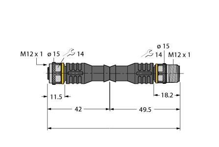 Aktuator- u. Sensorleitung RKC4.5T #6632084