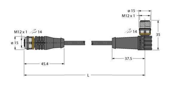 Aktuator- u. Sensorleitung RKS4.5T1.5WSS4.5TTEL