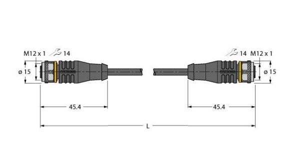 Aktuator- u. Sensorleitung RKS8T-8-RKS8T/TXL