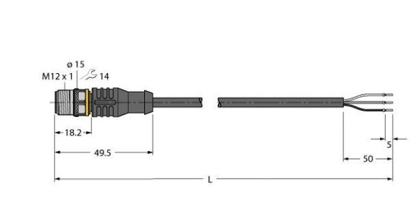 Anschlussleitung RSC4T-8/TXL