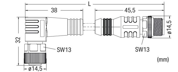 Sensor-Aktorleitung axial 756-6403/040-015