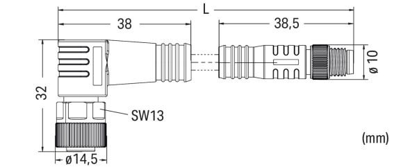 Sensor-Aktorleitung axial 756-6503/040-030