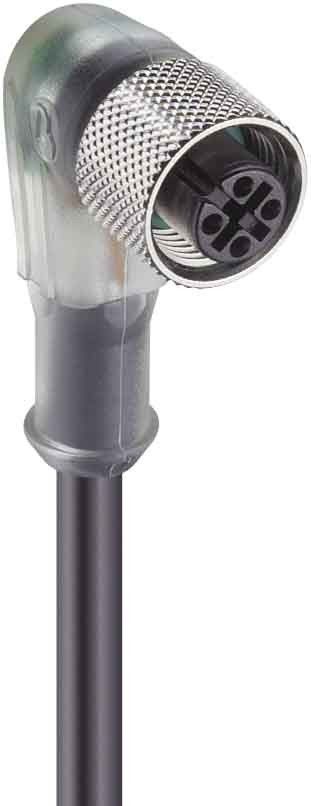 Kupplg.m.Schraubv.+LED,gew RKWT/LED P4-07/5m