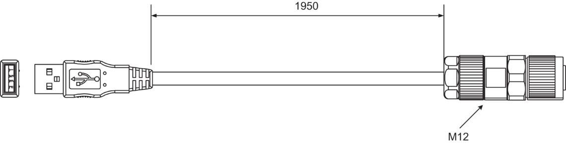 Verbindungskabel ID-K-M12/U-2