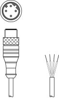 Anschlussleitung KS ET-M12-4A-P7-050