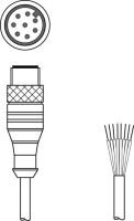 Anschlussleitung KS S-M12-8A-P1-010