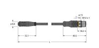 Aktuator- u. Sensorleitung PKG3S-0.6-RSC4T/TXL