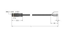 Aktuator- u. Sensorleitung PKGS4M-15/TXL