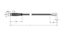 Aktuator- u. Sensorleitung PKGV3M-2/TXL