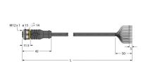 Aktuator- u. Sensorleitung RKC12T-2/TXL